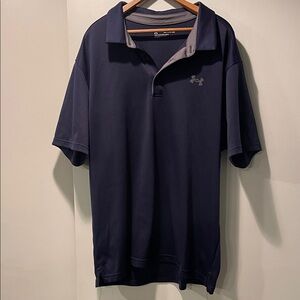 Under Armour Men's Navy Blue Polo Shirt